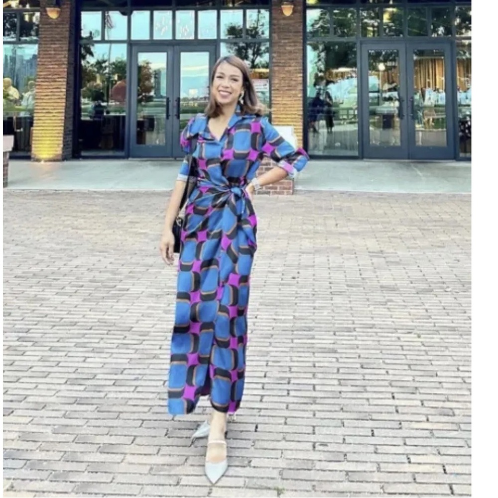 90 BLOGGERS FAVE NWT ZARA FW22 WOMAN PRINTED WRAP MAXI DRESS MULTICOLORED M - Picture 5 of 9